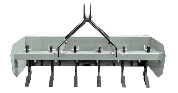 AGMAX BS180 box scraper with scarifying tines.