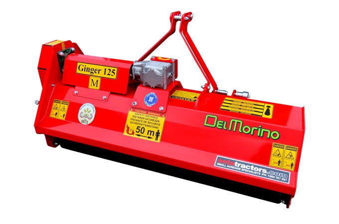 The Del Morino Ginger is a 125cm small tractor flail mower.
